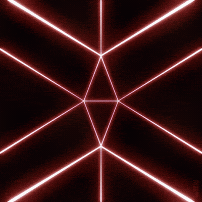 Red Background With White Lines Kaleidoscope 2011 GIF