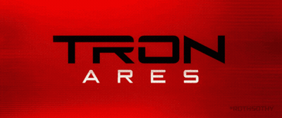 Red Background With Word Tron Ares GIF