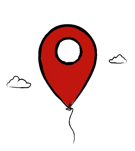 Red Balloon With White Center Sticker