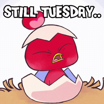 Red Bird In Egg Still Tuesday GIF