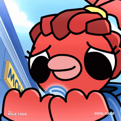 Red Bird The Milk Chug GIF