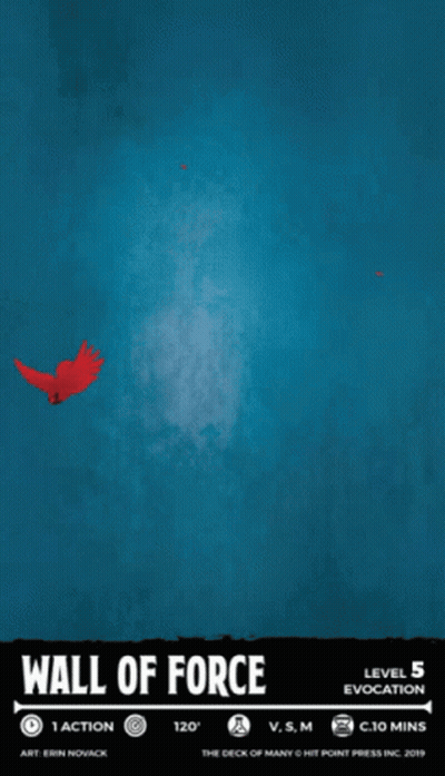Red Bird Wall Of Force Poster GIF