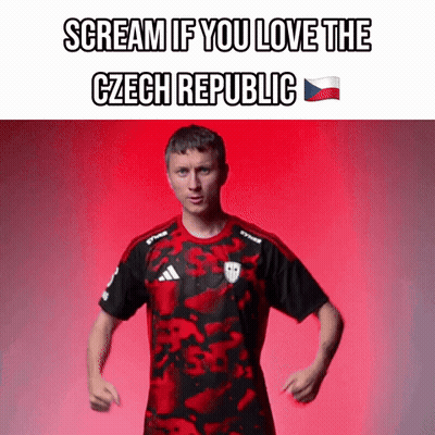 Red Black Man Screaming If You Love Czech Republic GIF