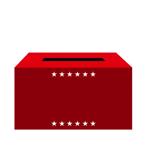 Red Box Do Not Ghost The Vote Sticker