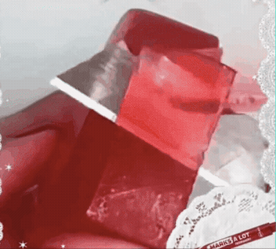 Red Box Saying Marks A Lot GIF