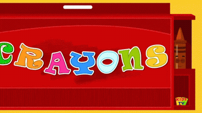Red Box With Crayons On It GIF
