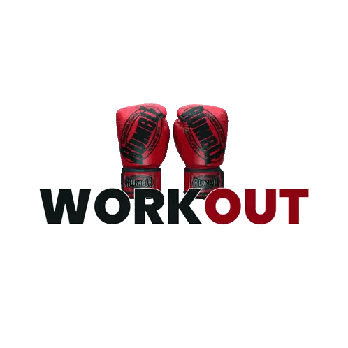 Red Boxing Gloves Workout Sticker