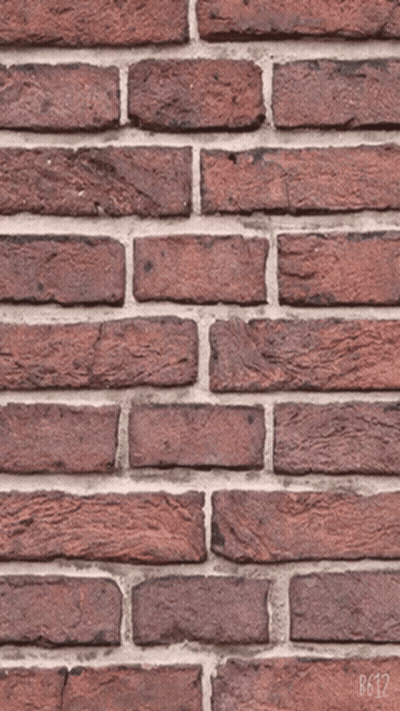 Red Brick Wall With B612 Numbers GIF