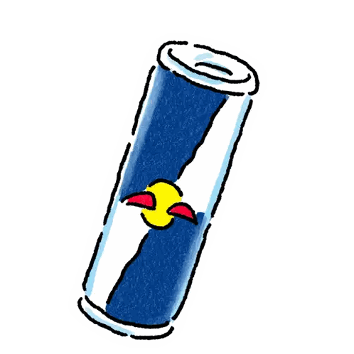 Red Bull Can Sticker
