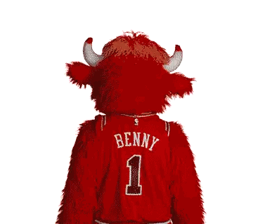 Red Bull Mascot Wearing Sunglasses And Jersey Sticker