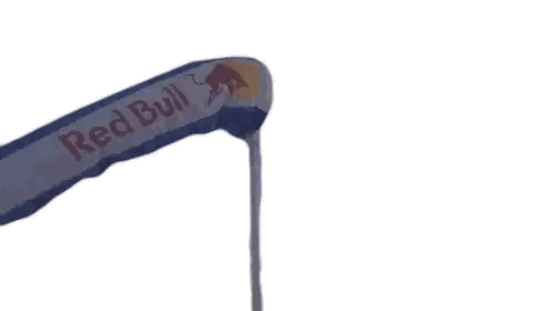 Red Bull Parachute Flying Sticker