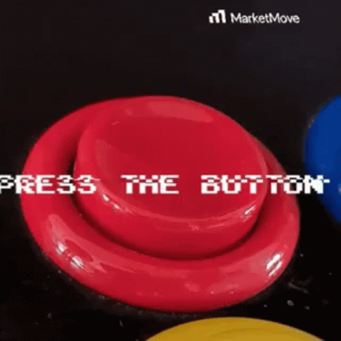 Red Button Saying Press The Button In White Letters GIF