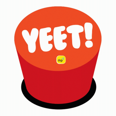 Red Button Saying Yeet GIF