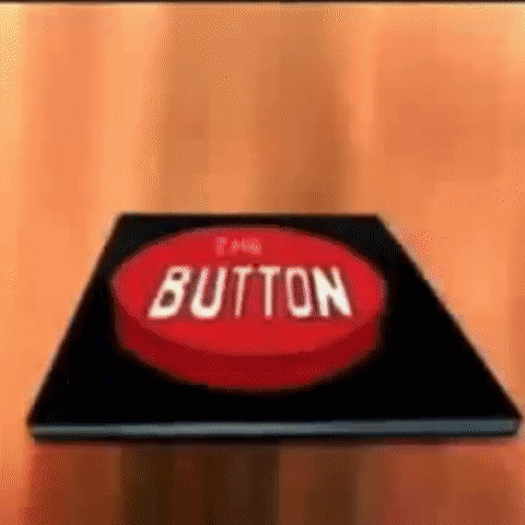 Red Button With Word Button On Black Surface GIF