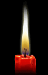 Red Candle Burning GIF