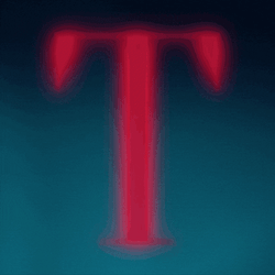 Red Capital Letter T Pumping GIF