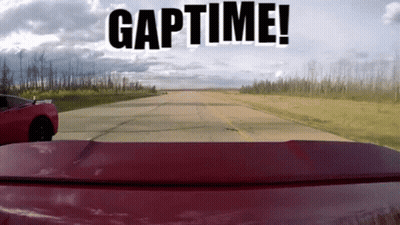 Red Car Driving With Gaptime GIF