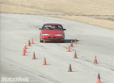 Red Car Driving With Motorweek GIF