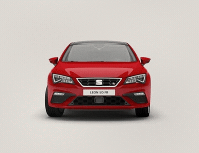 Red Car With Black Roof GIF