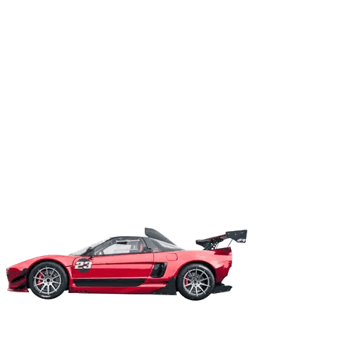 Red Car With Number 23 Sticker