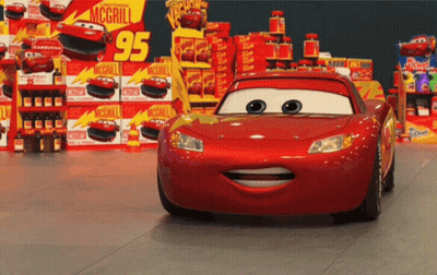 Red Car With Number 95 GIF