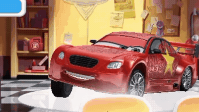 Red Car With Star on Side