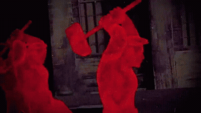 Red Carpet With Blood And Sword GIF