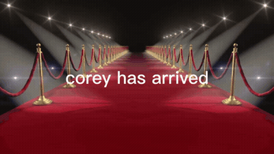 Red Carpet With Corey Has Arrived GIF