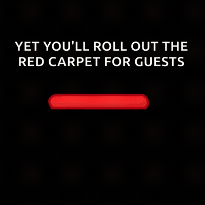 Red Carpet Yet You'll Roll Out The Red Carpet For Guests GIF