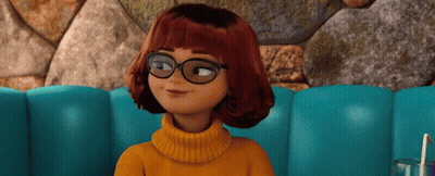 Red Cartoon Cat With Blue Eyes And Red Paw GIF