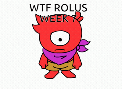 Red Cartoon Character Saying WTF Rolus Week 7 GIF