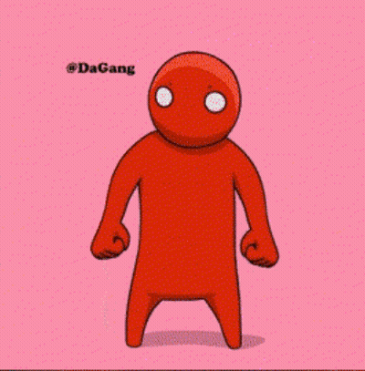 Red Cartoon Character Wearing Sunglasses Dagang GIF