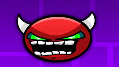 Red Cartoon Character With Horns and Big Mouth
