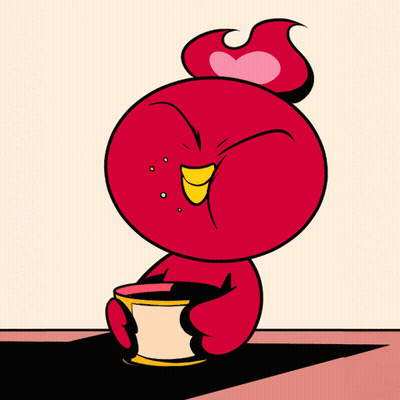 Red Cartoon Character Yuck GIF