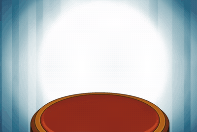 Red Circle On Blue And White Background GIF
