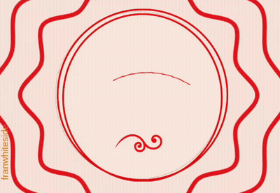 Red Circle Saying Breathe In Breathe Out GIF