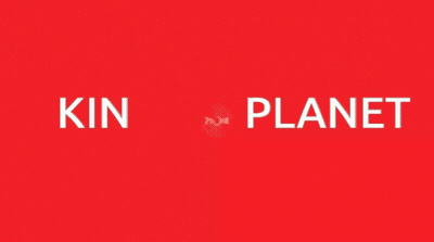 Red Circle Saying Kin-Planet GIF
