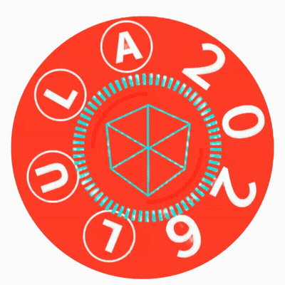 Red Circle With Cube And Letters A U L GIF