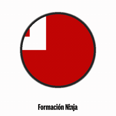 Red Circle With Formacion Ninja GIF