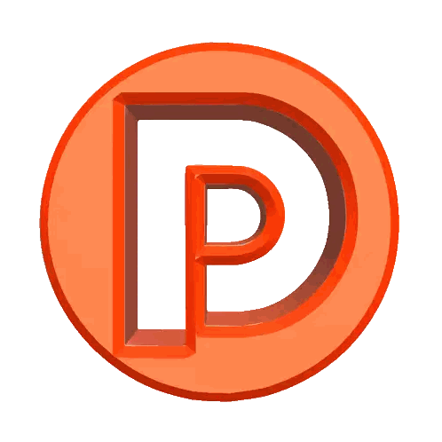 Red Circle With Letter E Sticker