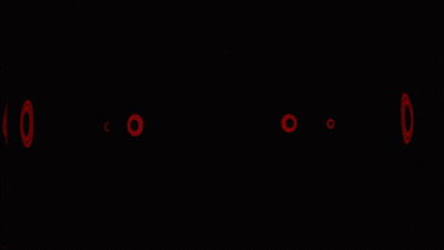 Red Circle With Letter O On Black Background GIF