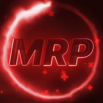 Red Circle With Mrp Inside GIF