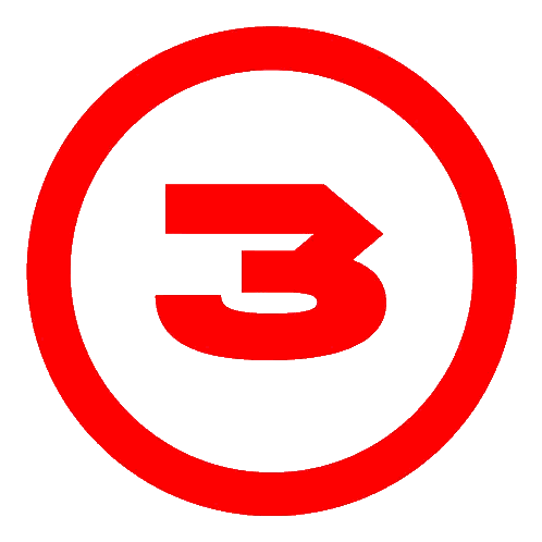 Red Circle With Number Two Sticker