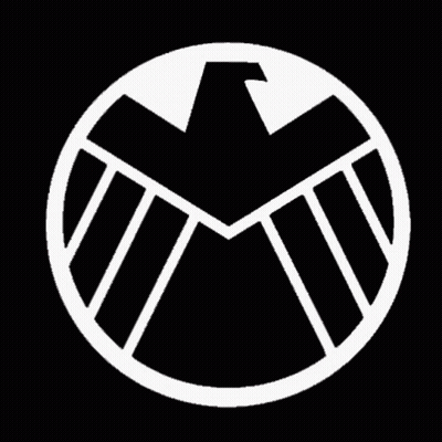 Red Circle With Skull And Shield GIF