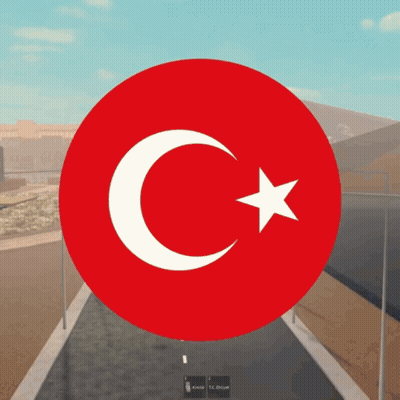 Red Circle With White Crescent Moon And Star GIF