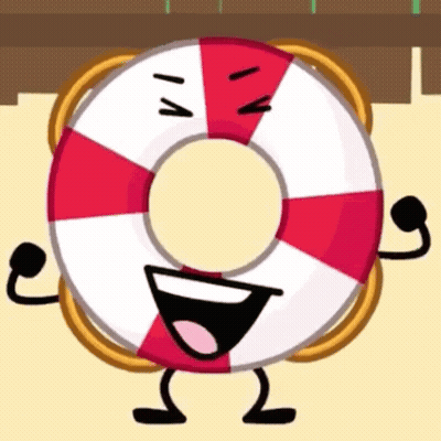 Red Circles Holding Save Ells Signs GIF