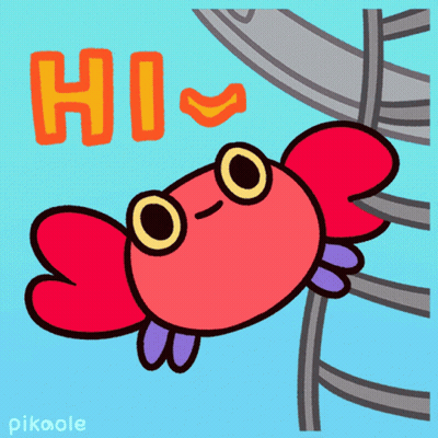 Red Crab Swimming In Ocean GIF