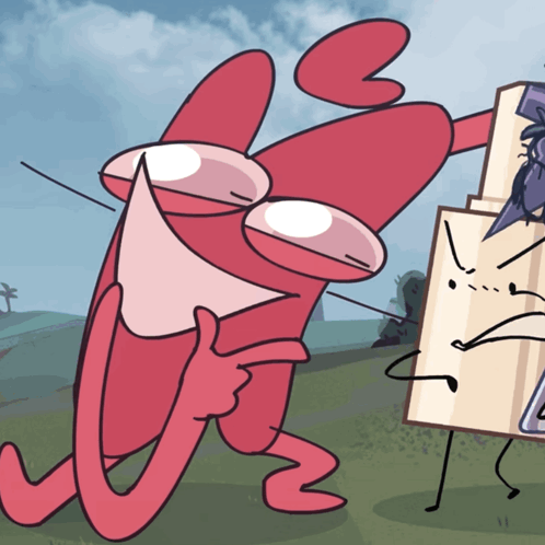 Red Crab With Glasses And Purple Hat GIF