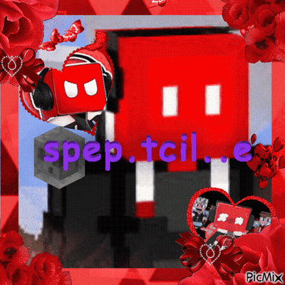 Red Cube Spep.tcil.e GIF