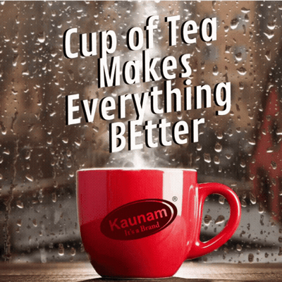 Red Cup Of Tea Saying Cup Of Tea Makes Everything Better GIF